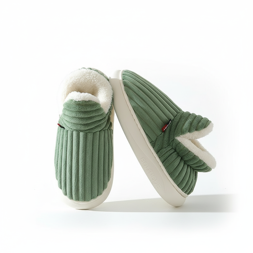 Evshine Soft Sole Slippers For Women Winter Fashion Women Fur Slippers Fuzzy Plush Men Slippers Warm Furry Women Cotton Shoes