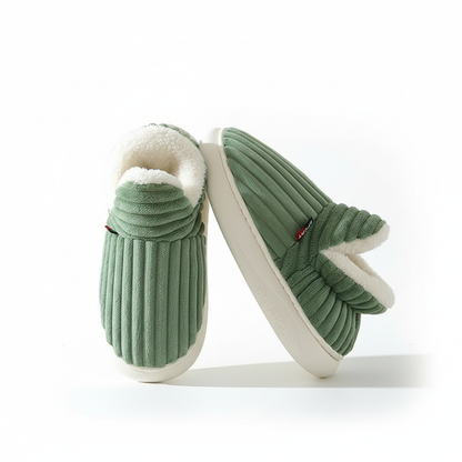 Evshine Soft Sole Slippers For Women Winter Fashion Women Fur Slippers Fuzzy Plush Men Slippers Warm Furry Women Cotton Shoes