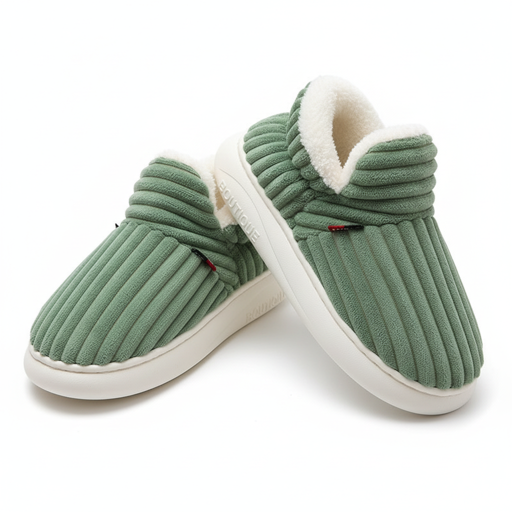 Evshine Soft Sole Slippers For Women Winter Fashion Women Fur Slippers Fuzzy Plush Men Slippers Warm Furry Women Cotton Shoes